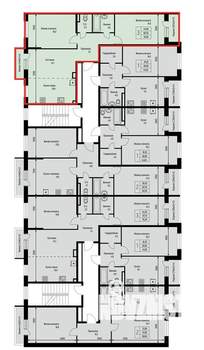 3-к квартира, строящийся дом, 71м2, 2/3 этаж