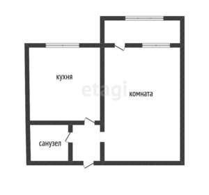 1-к квартира, вторичка, 33м2, 5/6 этаж