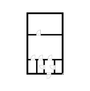 1-к квартира, вторичка, 43м2, 1/1 этаж