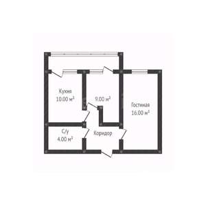 2-к квартира, вторичка, 45м2, 19/24 этаж