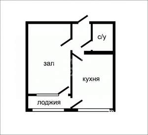 1-к квартира, вторичка, 33м2, 4/14 этаж