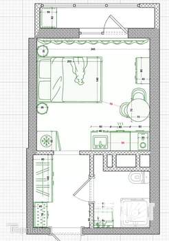 Студия квартира, вторичка, 26м2, 7/9 этаж