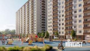 1-к квартира, строящийся дом, 37м2, 13/16 этаж