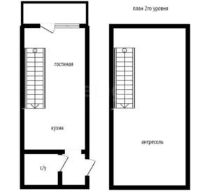 1-к квартира, вторичка, 32м2, 4/4 этаж