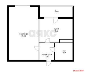 1-к квартира, вторичка, 40м2, 11/18 этаж