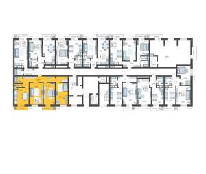 3-к квартира, строящийся дом, 85м2, 1/12 этаж