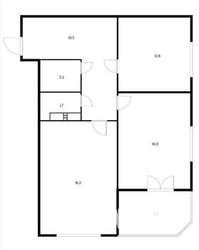 2-к квартира, вторичка, 70м2, 15/24 этаж