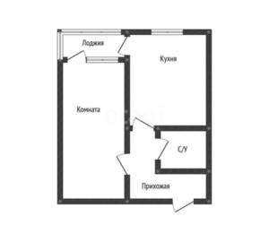 1-к квартира, вторичка, 36м2, 4/9 этаж