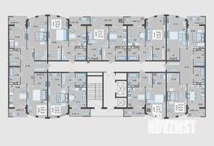 1-к квартира, строящийся дом, 40м2, 19/21 этаж
