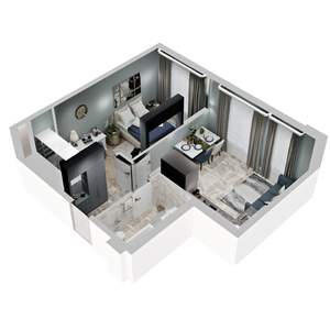 1-к квартира, вторичка, 40м2, 2/9 этаж