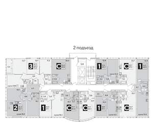 1-к квартира, вторичка, 44м2, 15/16 этаж