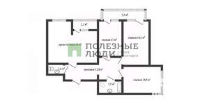 4-к квартира, вторичка, 85м2, 13/19 этаж