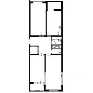 3-к квартира, вторичка, 84м2, 22/24 этаж