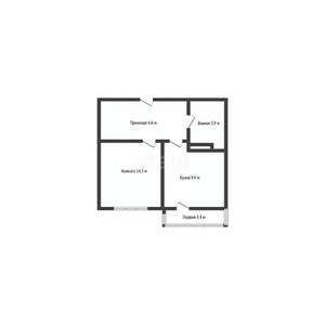 1-к квартира, вторичка, 36м2, 4/16 этаж