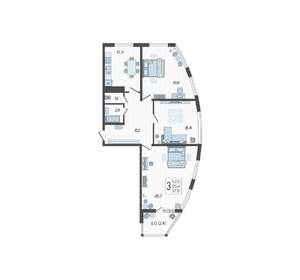 3-к квартира, вторичка, 100м2, 19/24 этаж