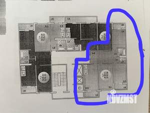 3-к квартира, вторичка, 95м2, 15/16 этаж