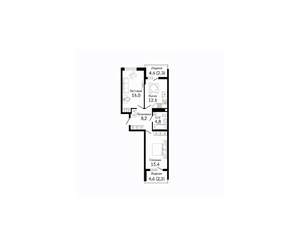 2-к квартира, вторичка, 63м2, 11/23 этаж