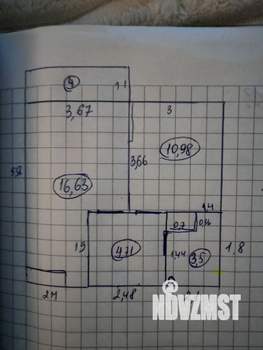 1-к квартира, вторичка, 37м2, 14/17 этаж