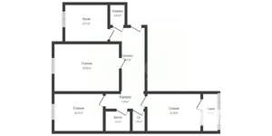 3-к квартира, вторичка, 64м2, 7/10 этаж