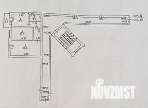 2-к квартира, вторичка, 51м2, 6/6 этаж