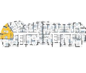 2-к квартира, вторичка, 67м2, 6/16 этаж