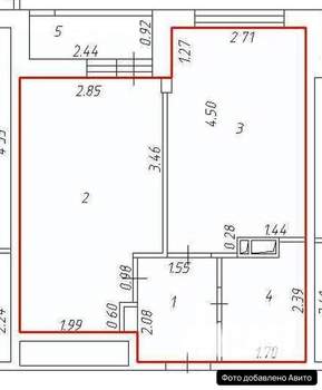 1-к квартира, вторичка, 36м2, 9/19 этаж