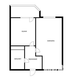 1-к квартира, вторичка, 36м2, 12/16 этаж