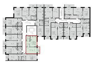 1-к квартира, вторичка, 43м2, 3/3 этаж