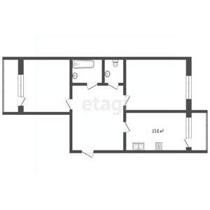 2-к квартира, вторичка, 63м2, 13/16 этаж