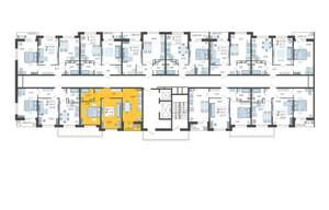 2-к квартира, строящийся дом, 53м2, 10/12 этаж
