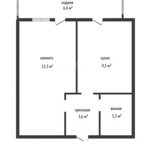 1-к квартира, вторичка, 32м2, 15/25 этаж