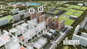 2-к квартира, строящийся дом, 57м2, 5/18 этаж