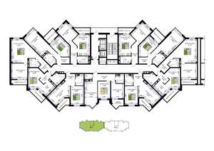 1-к квартира, вторичка, 46м2, 7/12 этаж