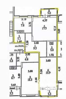 2-к квартира, вторичка, 58м2, 9/14 этаж