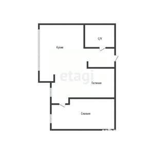 2-к квартира, вторичка, 56м2, 8/14 этаж