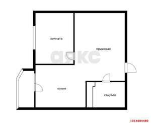 1-к квартира, вторичка, 44м2, 16/22 этаж