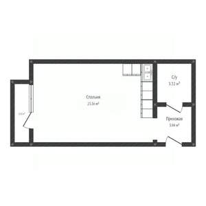 Студия квартира, вторичка, 29м2, 6/6 этаж