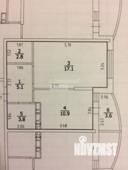 1-к квартира, вторичка, 40м2, 6/23 этаж