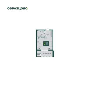 Студия квартира, вторичка, 28м2, 11/18 этаж