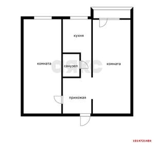 2-к квартира, вторичка, 45м2, 4/5 этаж