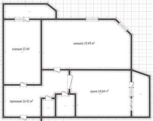 2-к квартира, вторичка, 71м2, 6/10 этаж