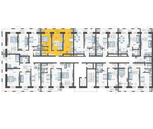 2-к квартира, строящийся дом, 60м2, 5/12 этаж