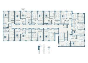 2-к квартира, строящийся дом, 71м2, 5/18 этаж