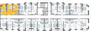 2-к квартира, вторичка, 50м2, 7/12 этаж