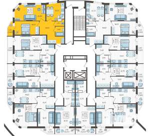 2-к квартира, вторичка, 67м2, 2/16 этаж