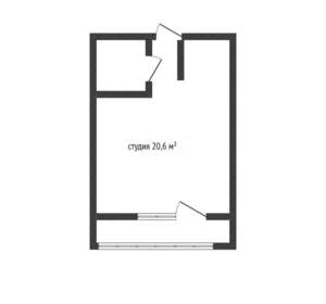 Студия квартира, вторичка, 21м2, 11/16 этаж