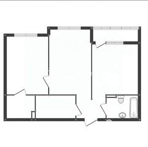 2-к квартира, вторичка, 55м2, 4/9 этаж