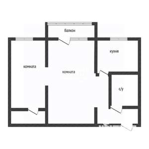 2-к квартира, вторичка, 44м2, 5/5 этаж