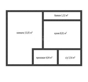 1-к квартира, вторичка, 31м2, 10/17 этаж