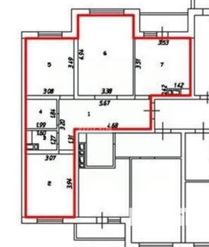 3-к квартира, вторичка, 69м2, 16/17 этаж